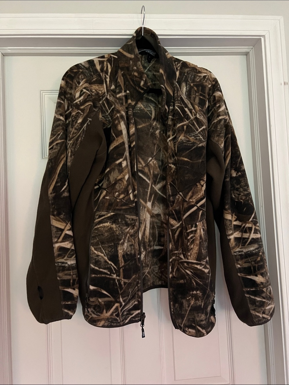 Men’s Camo Fleece Jacket in Brown/Green